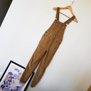 Free People | We the Free | Tan Corduroy Overalls | Size 25